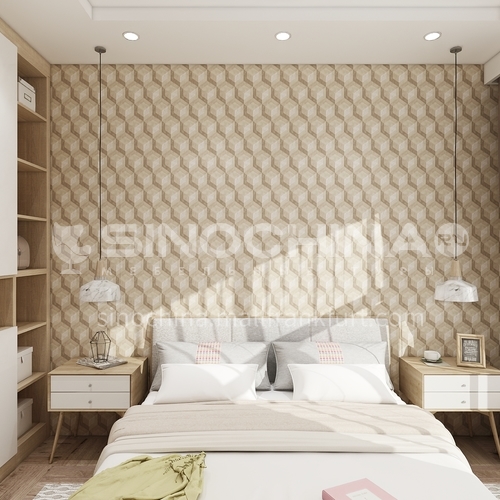 Wallpaper,PVC Wallpaper,Waterproof, Wall decoration,Modern and simple style, 3D design, 971501-971506 